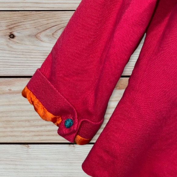 Pink blazer flattering vintage summer jacket - Picture 5 of 5